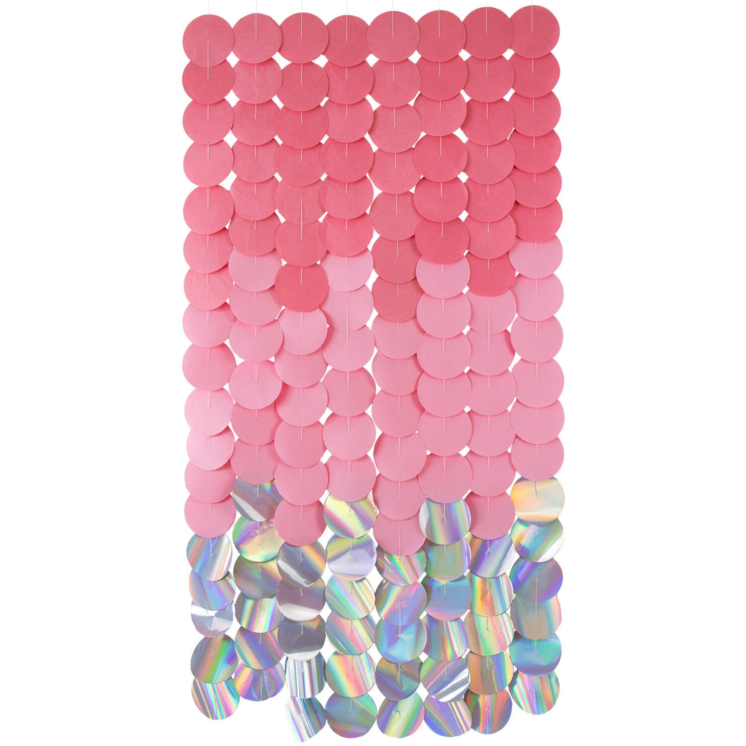 Backdrop "Dazzling in Pink" cirkel - 80 x 170cm